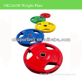 color rubber coated olympic plate